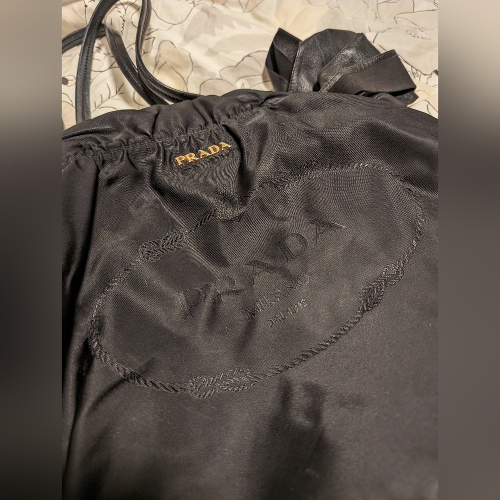 Black Prada Tote Bag authentic. Rare. Firm price please. - Picture 2 of 11